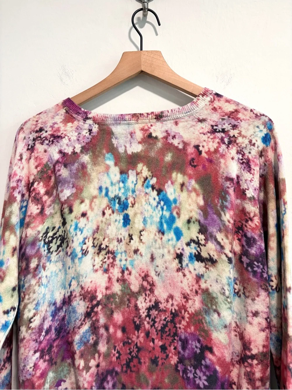 Sundance Floral Tie Dye Button Front Cardigan